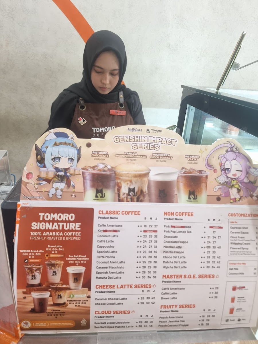 Menu Tomoro Coffee - Arif Rate-1